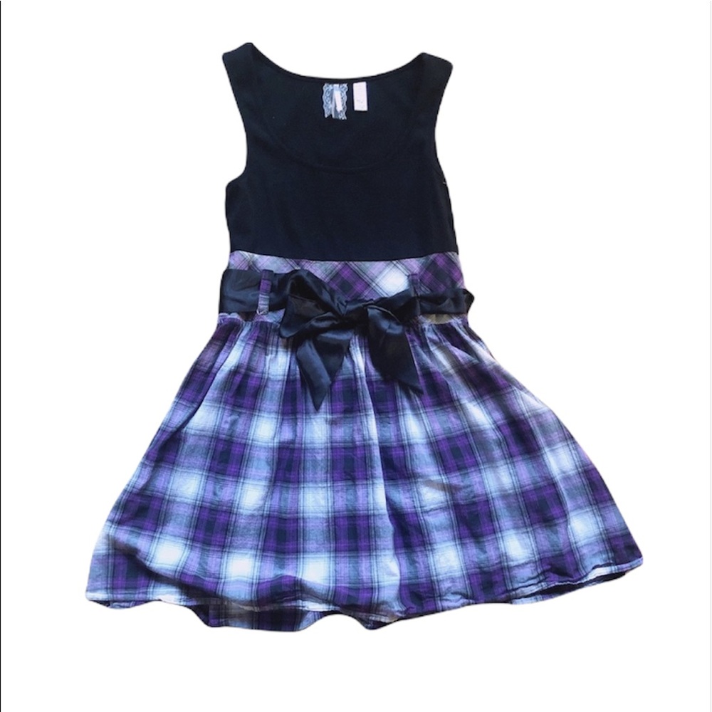 Forever21 Black and Purple Mini Dress
